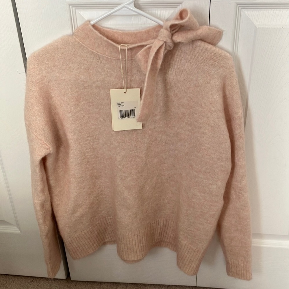 Sezane Zita sweater in color Nude, size Small, NWT